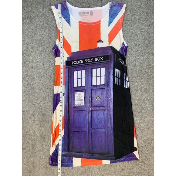 Doctor Who x Her Universe Tardis Union Jack Sheath Dress Size Large - Picture 4 of 5